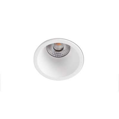 Ceiling lamp with integrated LED in matte white aluminum MAIZERY