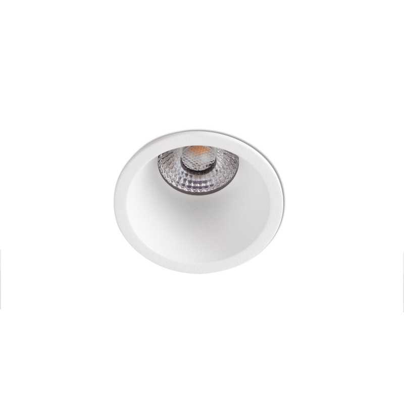 Ceiling lamp with integrated LED in matte white aluminum MAIZERY