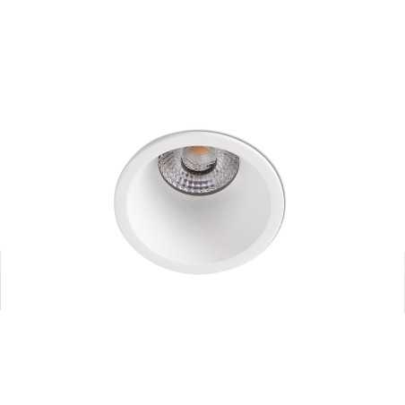 Ceiling lamp with integrated LED in matte white aluminum MAIZERY