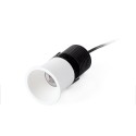 Ceiling lamp with integrated LED in matte white aluminum MAIZERY