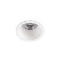 Ceiling lamp with integrated LED in matte white aluminum HERRET