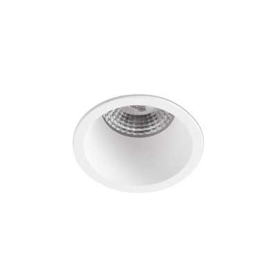 Ceiling lamp with integrated LED in matte white aluminum HERRET
