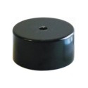 Tall black metal support, 80mm in diameter, with one outlet.