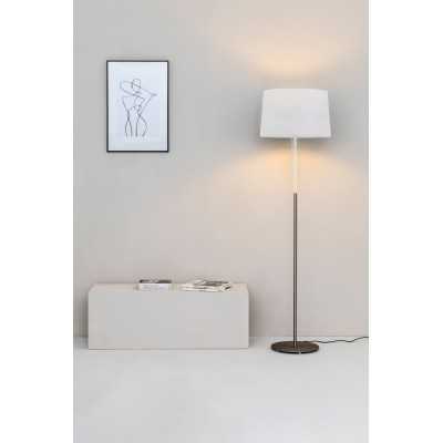 Floor lamp in matte white steel E27 SARLIS