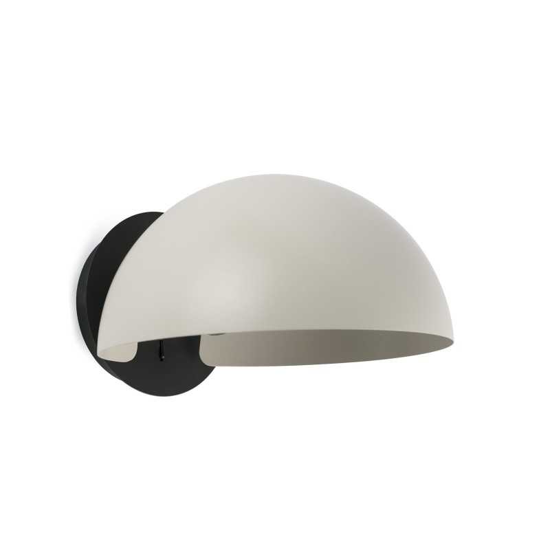 Wall lamp in matte black steel with E27 socket BRUNET