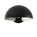 Wall lamp made of matte black steel with E27 socket, ANDRONS