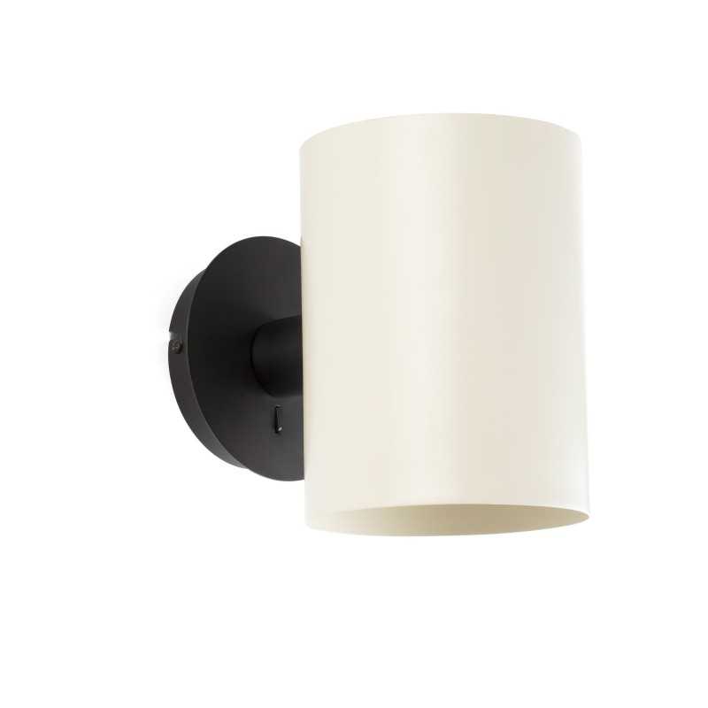 Wall lamp in black steel with E27 socket, TILLOU