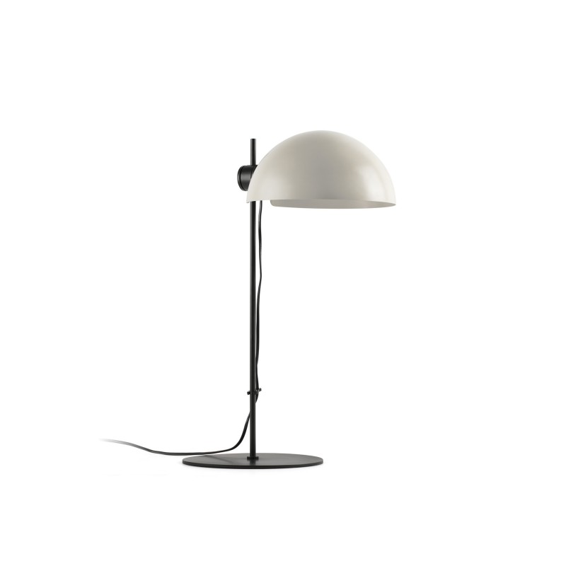 Table lamp made of matte black steel with E27 socket, PRISSAC.