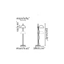 Table lamp made of matte black steel with E27 socket, ARTENAY