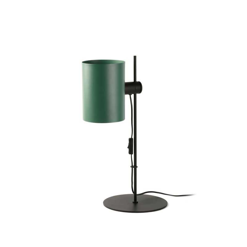 Table lamp made of matte black steel with E27 socket, BELLET.