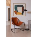Floor lamp in matte black steel with E27 socket ORROUER