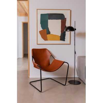 Floor lamp in matte black steel with E27 socket ORROUER