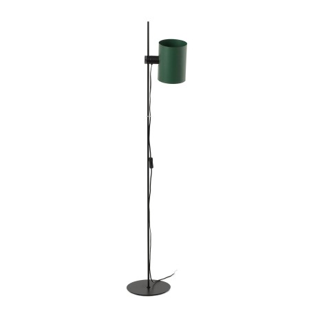 Floor lamp in matte black steel with E27 socket, ANTIBES.