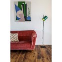Floor lamp in matte black steel with E27 socket, ANTIBES.