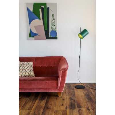 Floor lamp in matte black steel with E27 socket, ANTIBES.
