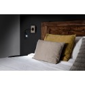 Wall lamp with integrated LED in steel and wood DENAIN