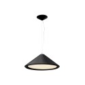 Ceiling lamp in matte black steel with E27 socket, RUVIGNY.