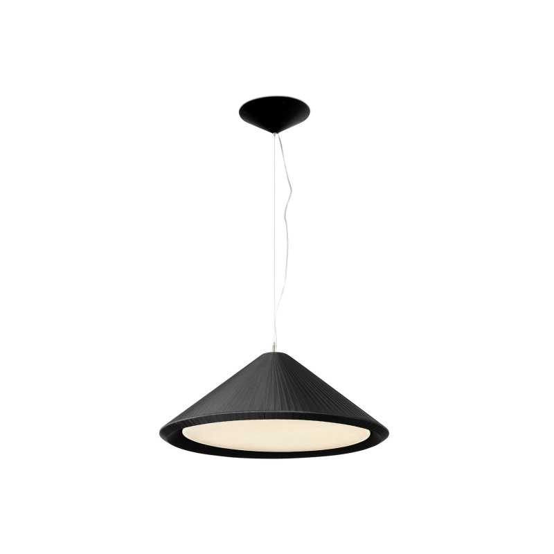 Ceiling lamp in matte black steel with E27 socket, RUVIGNY.