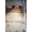Ceiling lamp in orange steel E27 LONGVIC