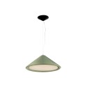 Ceiling lamp in green steel with E27 socket, POISSAC.