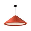 Ceiling lamp in red steel with E27 socket by CRAVENT