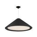 Ceiling lamp in matte black steel with E27 LEWARDE socket.