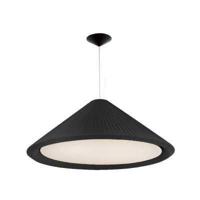 Ceiling lamp in matte black steel with E27 LEWARDE socket.