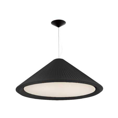 Ceiling lamp in matte black steel with E27 LEWARDE socket.