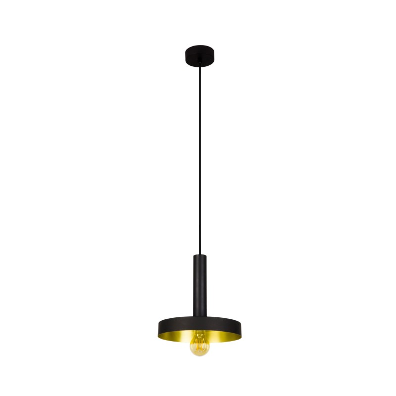 Ceiling lamp in black steel with E27 socket by MEULERS