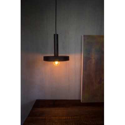 Ceiling lamp in black steel with E27 socket by MEULERS