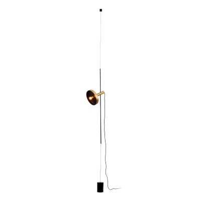 Ceiling lamp in matte black steel E27 ARBORI