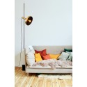 Ceiling lamp in matte black steel E27 ARBORI