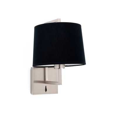 Wall lamp in brushed steel with E27 socket CAPBAT