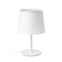 Table lamp steel E27 white CHAPPES