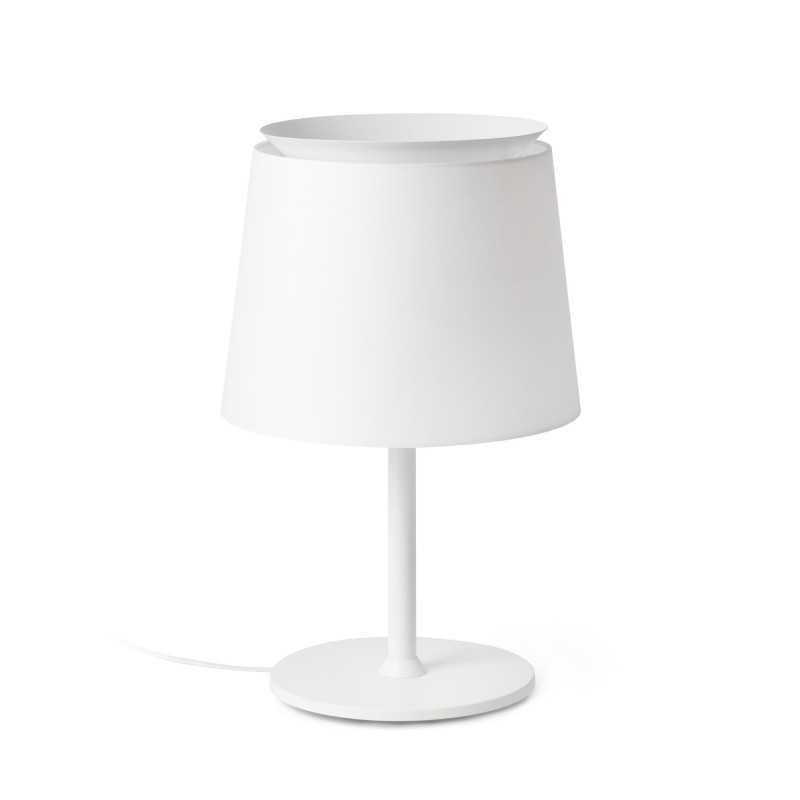 Table lamp steel E27 white CHAPPES