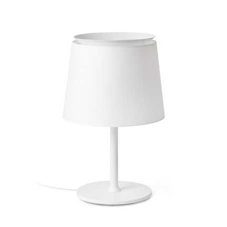 Table lamp steel E27 white CHAPPES