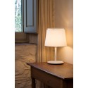Table lamp steel E27 white CHAPPES