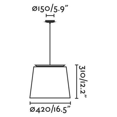 Ceiling lamp steel E27 black LE GUE