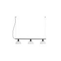 Ceiling lamp in black steel with E27 socket, BENNAC.