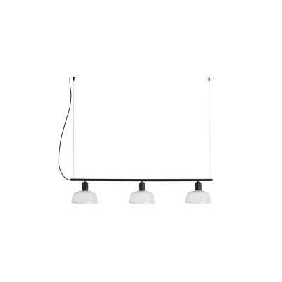 Ceiling lamp in black steel with E27 socket, BENNAC.