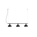 Ceiling lamp in black steel with E27 socket by FONTAN