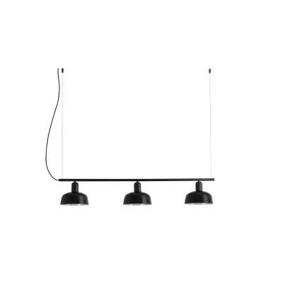 Ceiling lamp in black steel with E27 socket by FONTAN