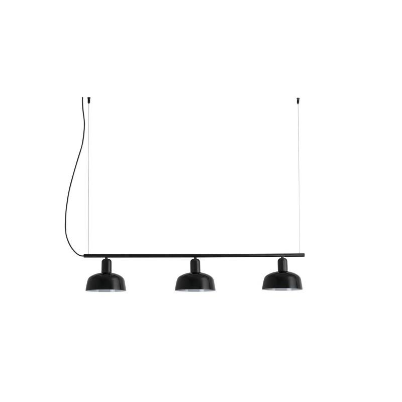 Ceiling lamp in black steel with E27 socket by FONTAN