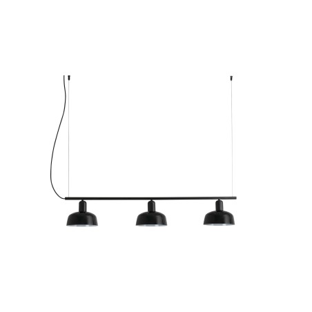 Ceiling lamp in black steel with E27 socket by FONTAN