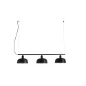 Ceiling lamp in black steel with E27 socket, SALIGNY