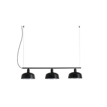 Ceiling lamp in black steel with E27 socket, SALIGNY