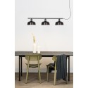 Ceiling lamp in black steel with E27 socket, SALIGNY