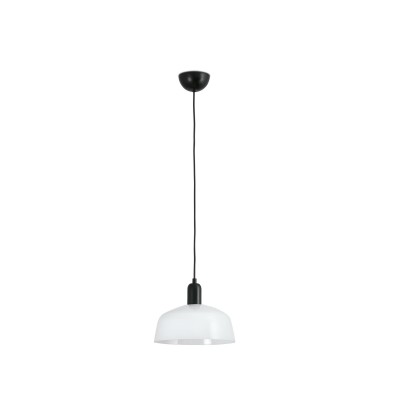 Ceiling lamp in black steel with E27 socket, CARNAS.