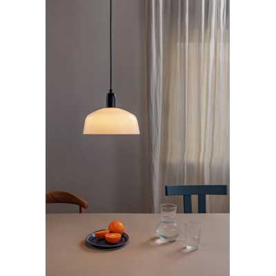 Ceiling lamp in black steel with E27 socket, CARNAS.