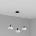 Ceiling lamp in black steel with E27 socket, GRAUZOU.